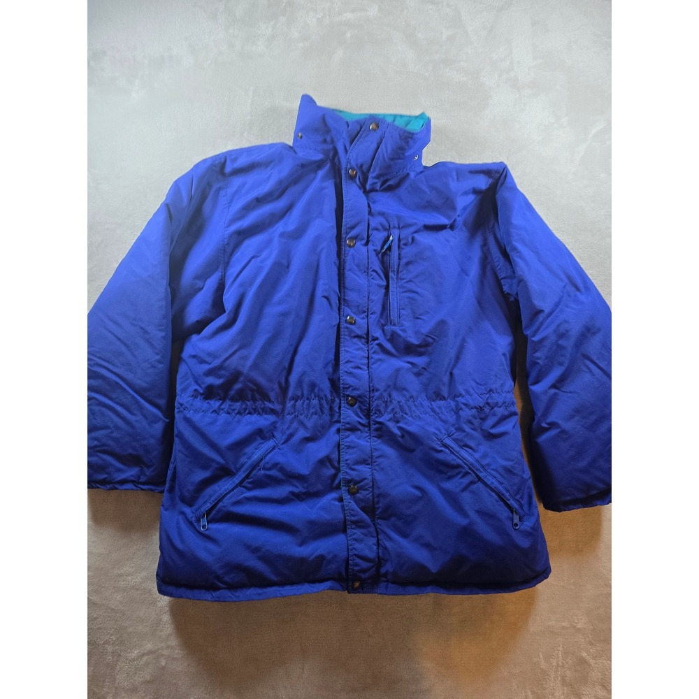 Vintage LL Bean Coat Jacket Mens XL Blue‎ Purple Penobscot Parka USA Made *Read